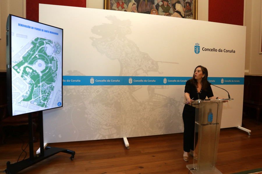 A Coruña renovará los caminos, la vegetación y los equipamientos del parque de Santa Margarita
