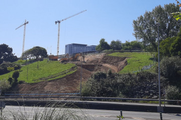 Carretera de Eirís para los accesos del Nuevo Chuac
