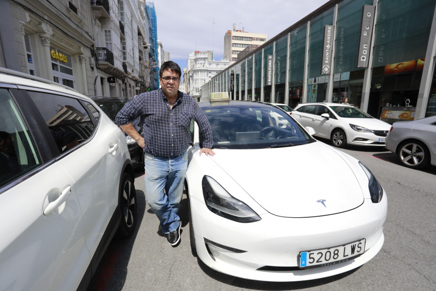 Los Tesla se convierten en un ‘chollo’ entre la flota de taxis de A Coruña