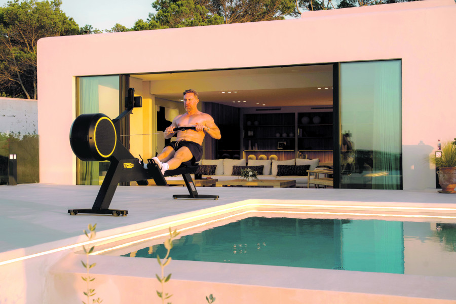 El gimnasio en casa de David Guetta