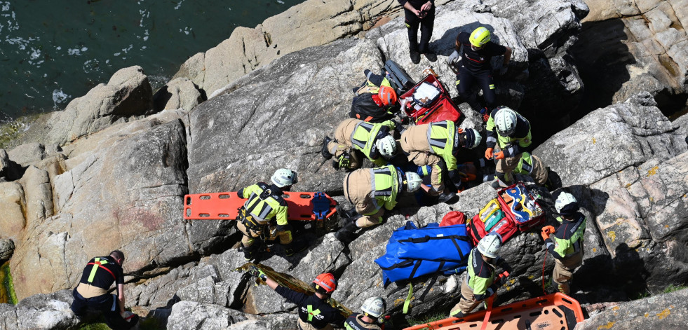Simulacro de Bomberos en el entorno de la Domus
