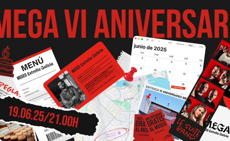 El Museo de Estrella Galicia celebrará el 19.06 su sexto aniversario con entradas gratuitas y el MEGAFest, que aunará música y gastronomía