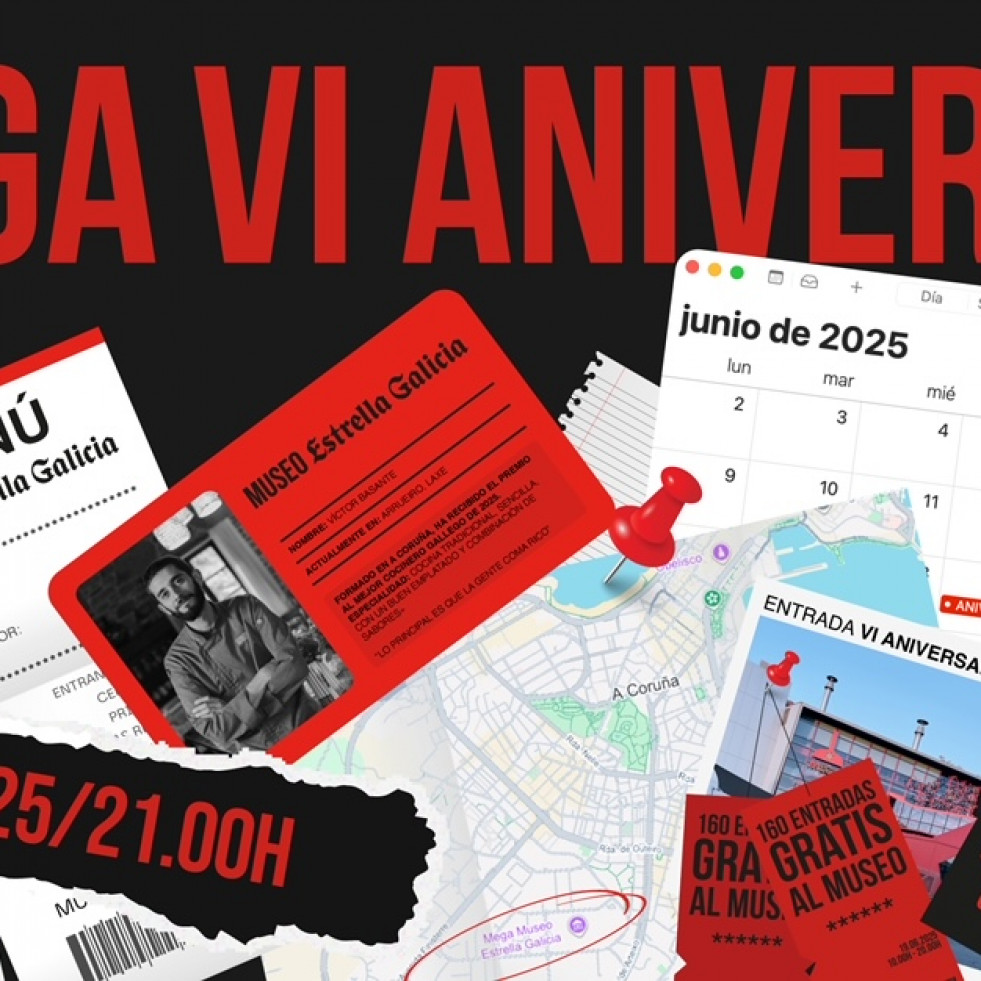 El Museo de Estrella Galicia celebrará el 19.06 su sexto aniversario con entradas gratuitas y el MEGAFest, que aunará música y gastronomía