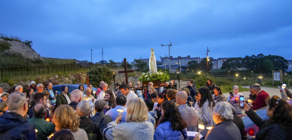 Procesión de las antorchas en San Pedro de Visma y Los Rosales