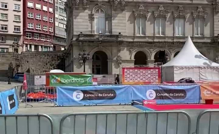Corte de tráfico en el centro de A Coruña por el Campeonato de España de Triatlón