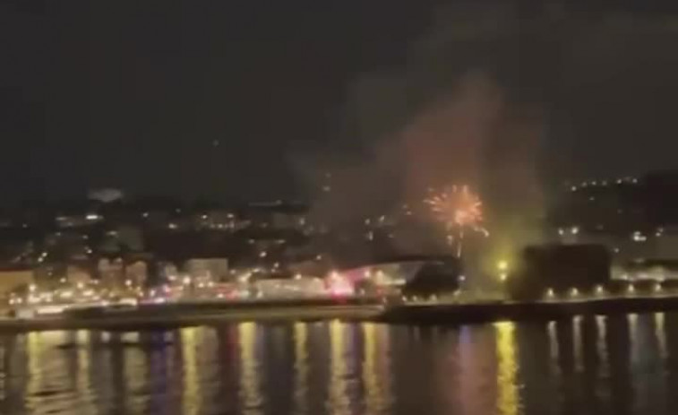 El motivo por el que los fuegos artificiales en honor del Deportivo duraron siete minutos