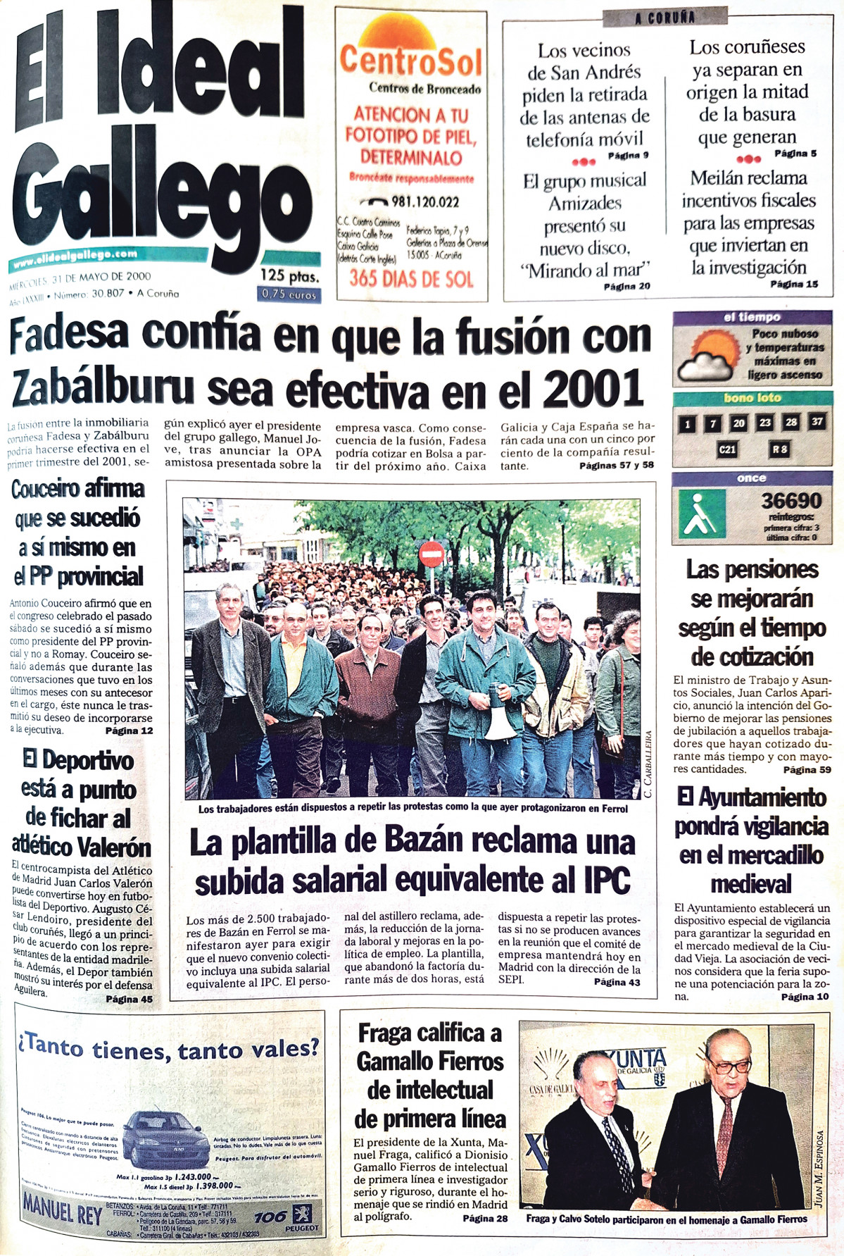 Portada 31 mayo 2000