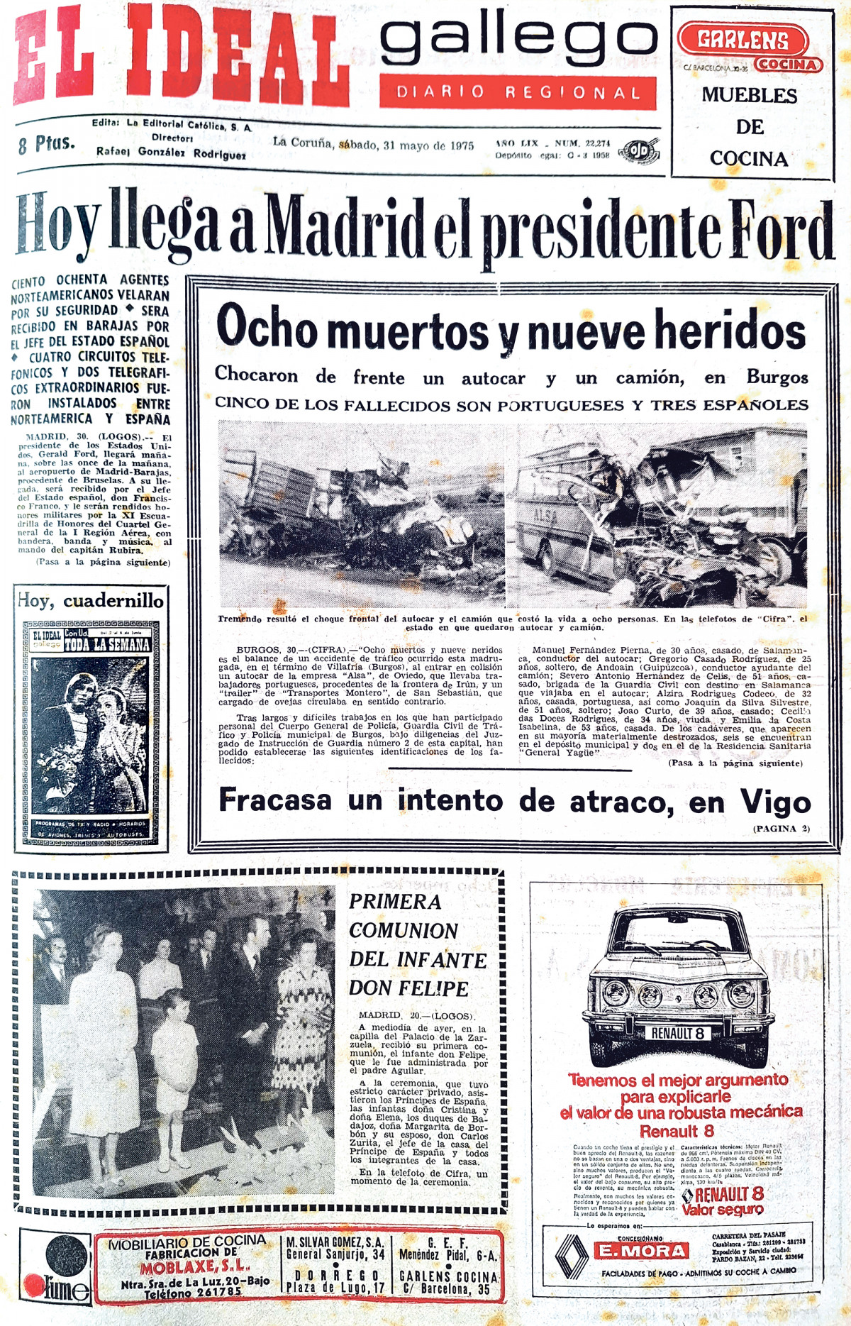 Portada 31 mayo 1975
