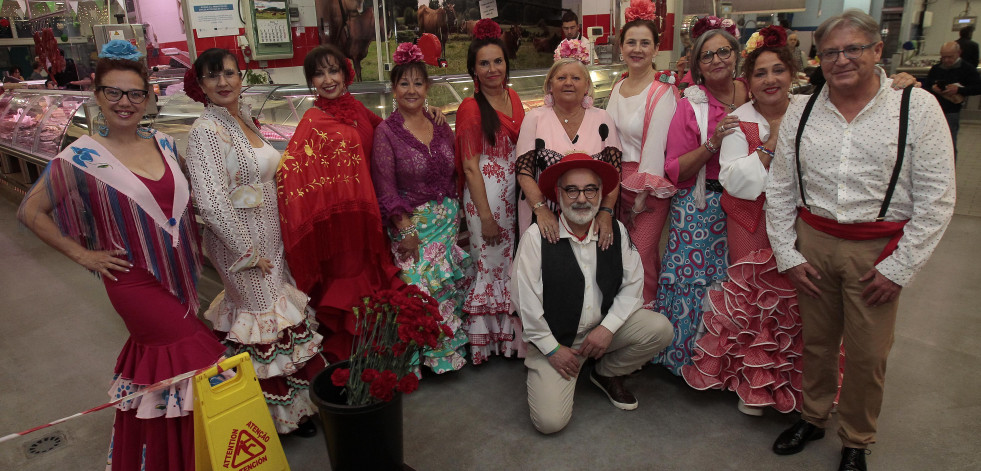 La plaza de Elviña se pone traje de flamenca