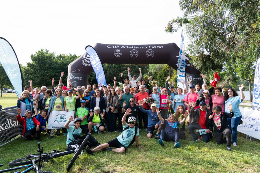 Culleredo reúne a más de 150 participantes con la celebración de una doble prueba de marcha nórdica