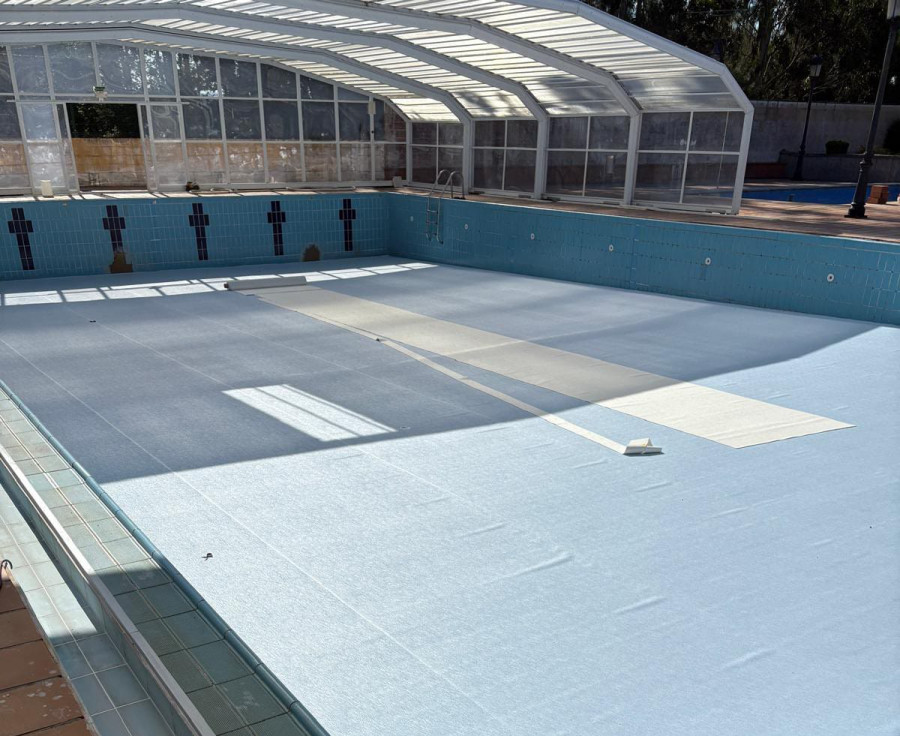 Abegondo ultima las obras de rehabilitación de la piscina municipal