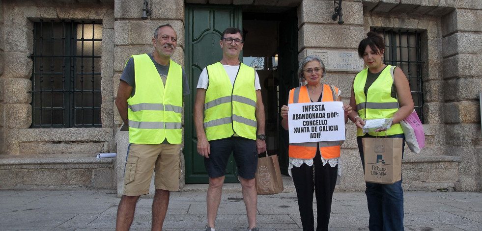 Infesta se moviliza contra el proyecto de reforma de la vía de Betanzos a Mesón do Vento