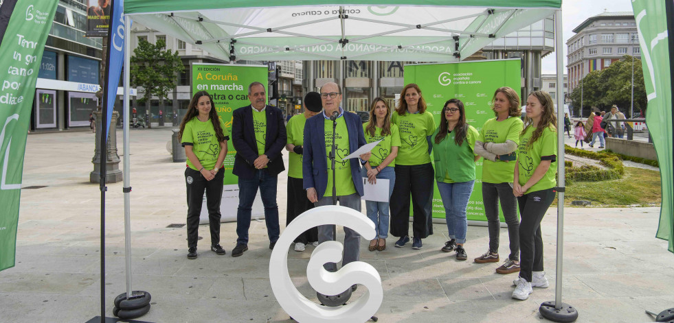 Acto de presentación de la XII  marcha contra o cancro de A Coruña