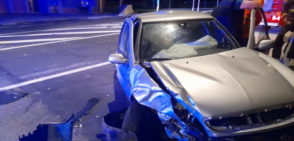 Un herido en Bergondo tras un accidente de madrugada