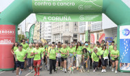 Una marea verde contra el cáncer toma las calles de A Coruña: 