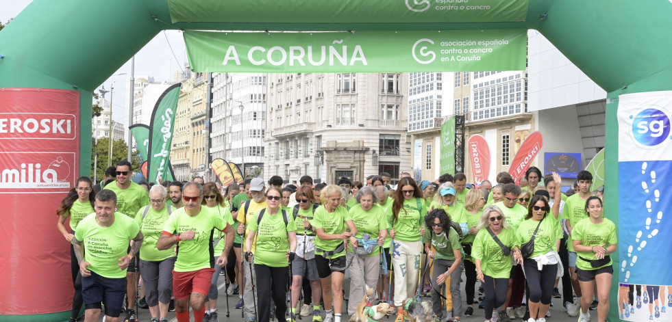 Búscate en la XII andaina contra el cáncer de A Coruña