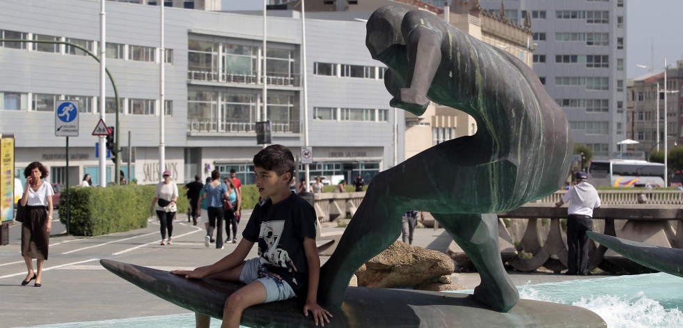 La ola de calor en A Coruña, en fotos