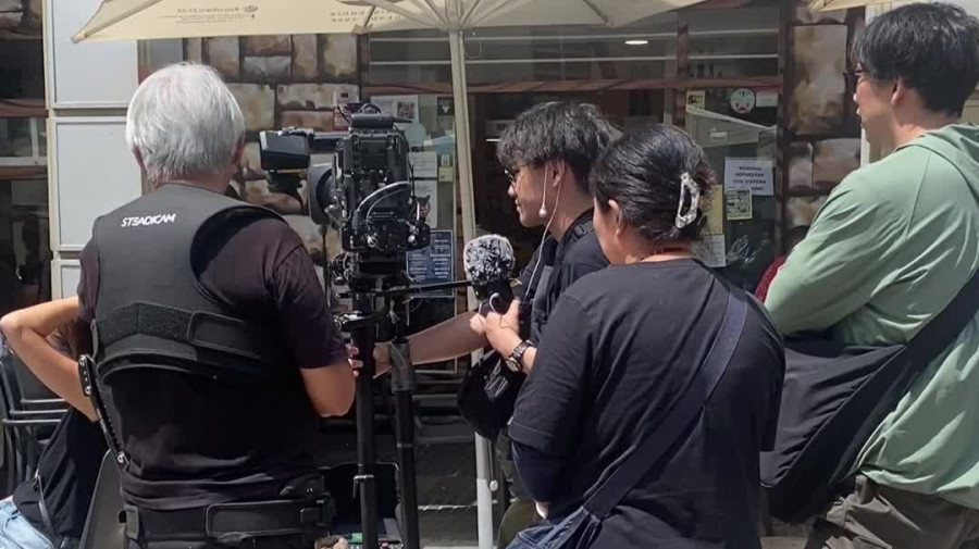 La televisión pública japonesa graba un documental sobre A Coruña