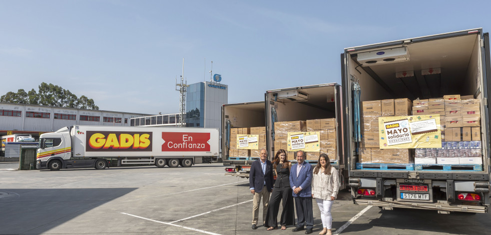 Gadis entrega 14.000 kilos de productos a doce bancos de alimentos
