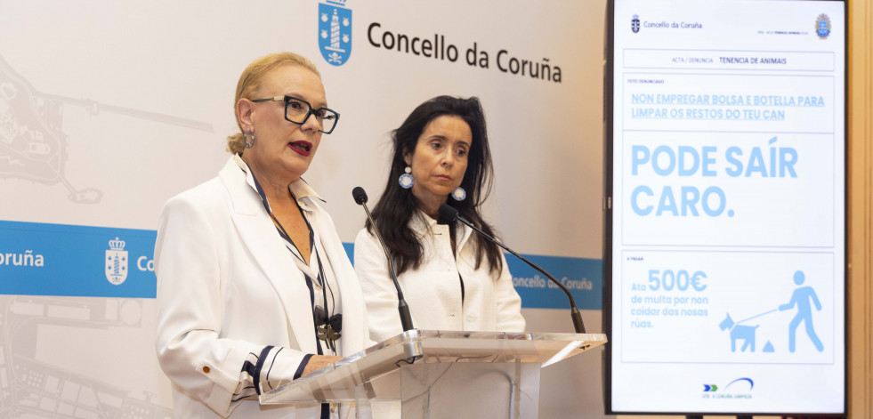 A Coruña lanza una campaña contra las heces caninas que ensucian las calles