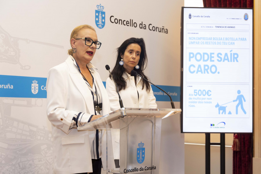 A Coruña lanza una campaña contra las heces caninas que ensucian las calles