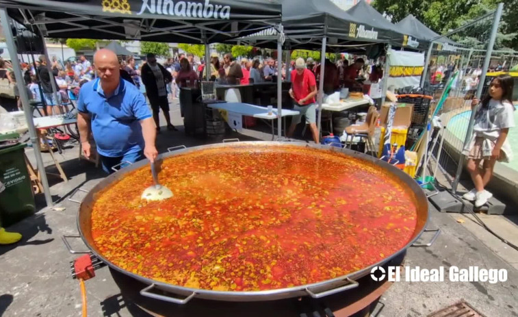 San Roque y Labañou se 'revuelcan' en su arroz con cerdo