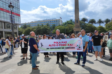 Concentración en A Coruña a favor de Palestina
