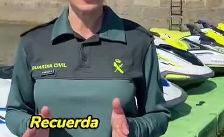 La Guardia Civil aumenta en Galicia los controles en motos náuticas y embarcaciones