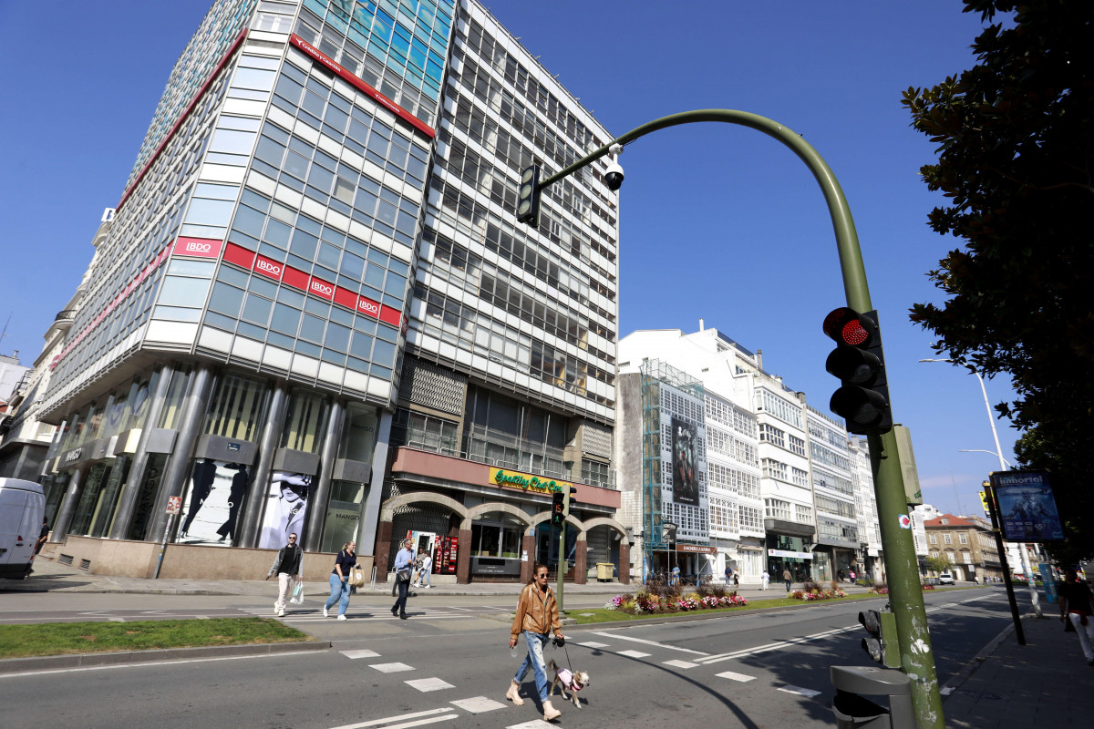 Foto del semáforo entre el Sporting Club Casino y el Copacabana @ Patricia G. Fraga
