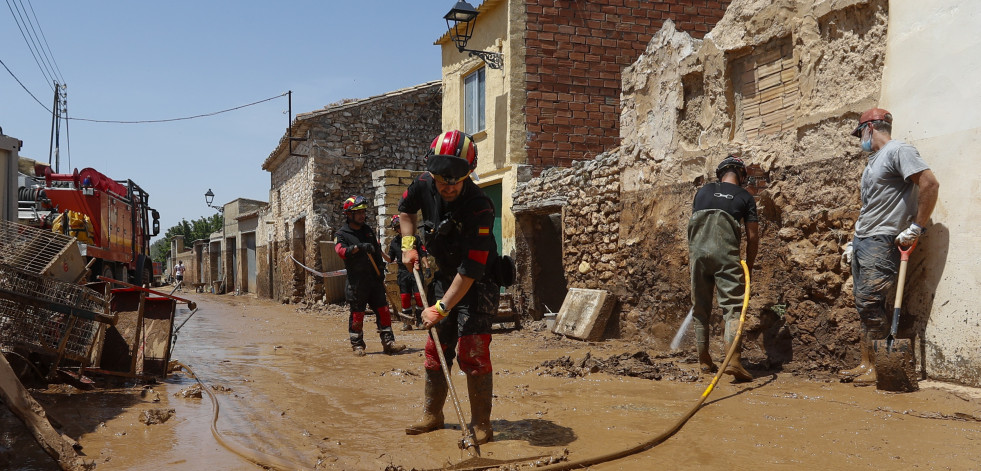 Los vecinos de Aragón tratan de recomponerse de las tormentas y reclaman ayudas