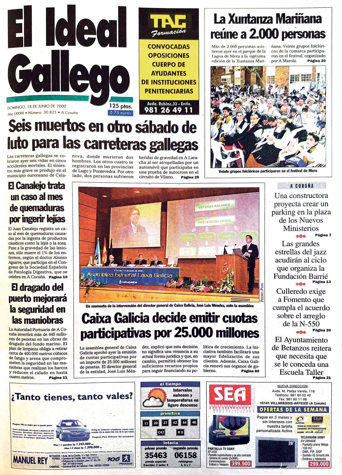 Portada 18 junio 2000