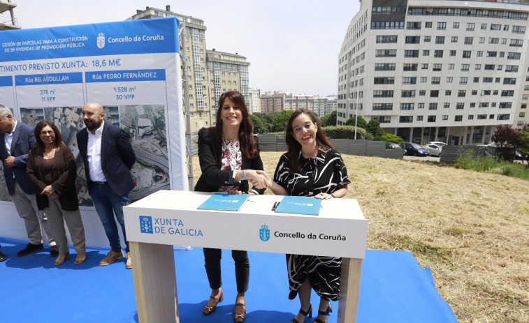 El Ayuntamiento de A Coruña y la Xunta impulsan la construcción de 99 viviendas públicas