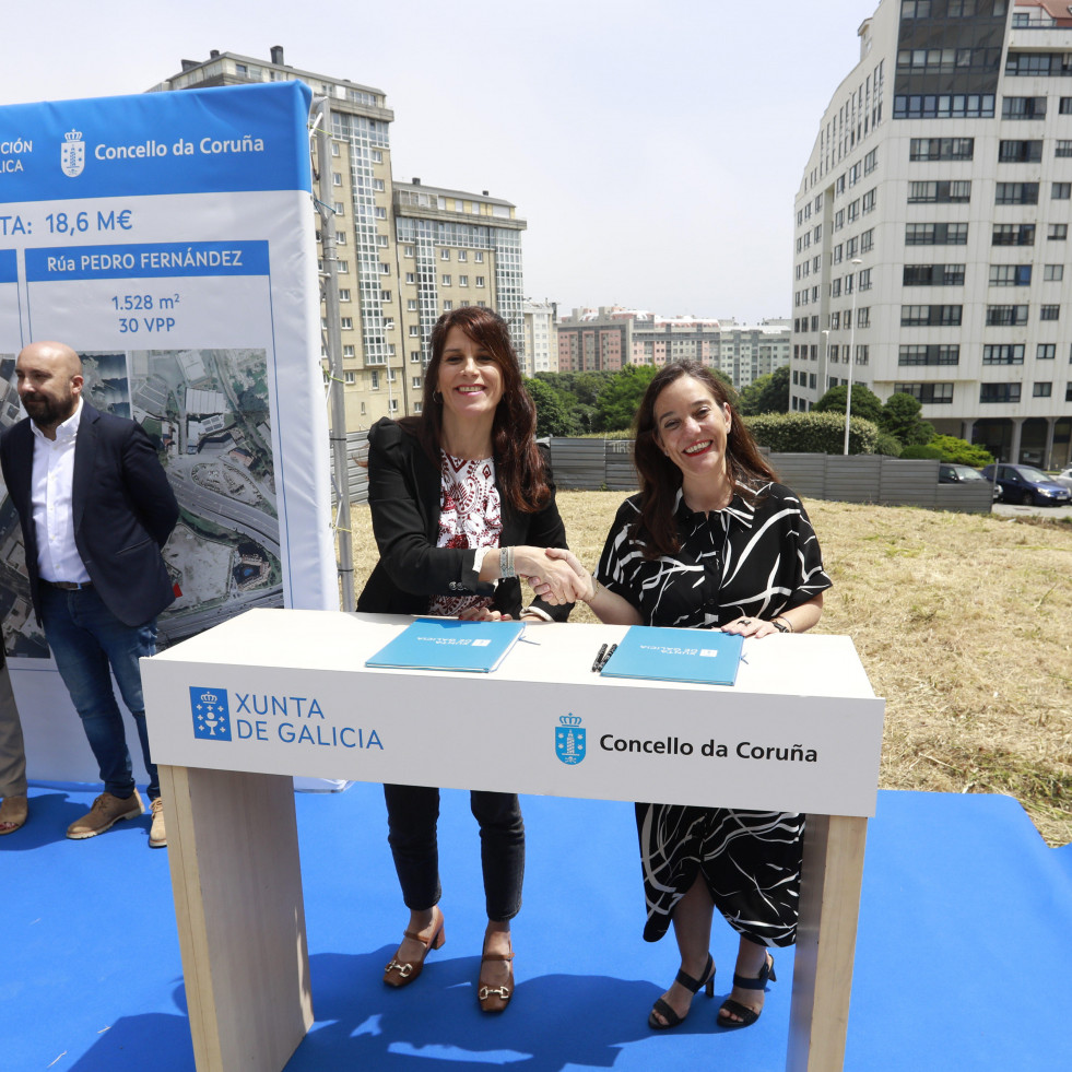 El Ayuntamiento de A Coruña y la Xunta impulsan la construcción de 99 viviendas públicas