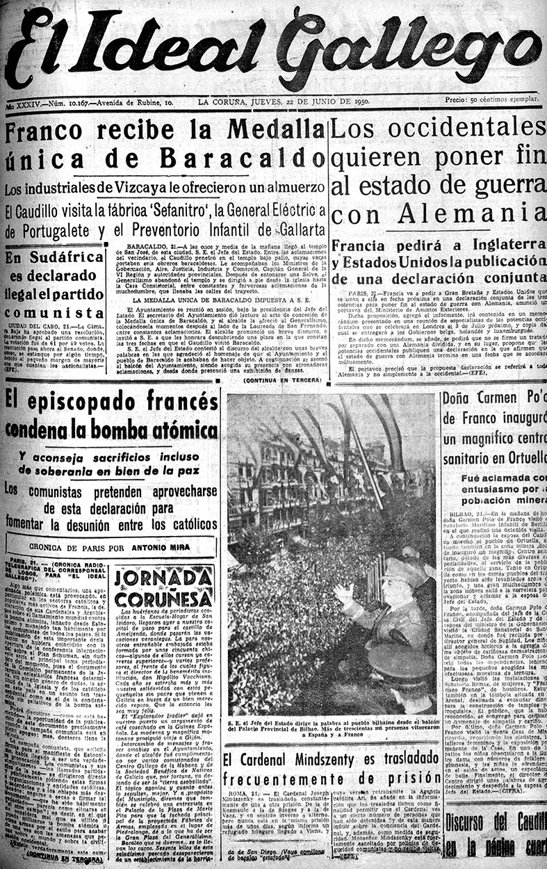 Portada 22 junio 1950