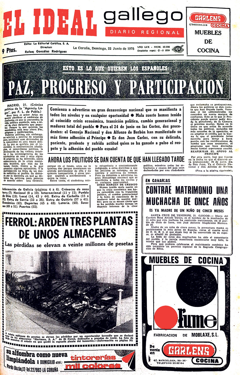 Portada 22 junio 1975
