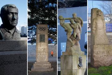Quién es quién en las esculturas de Riazor