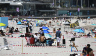 ¿Cuántas parcelas hay en las playas del centro de A Coruña en San Juan?
