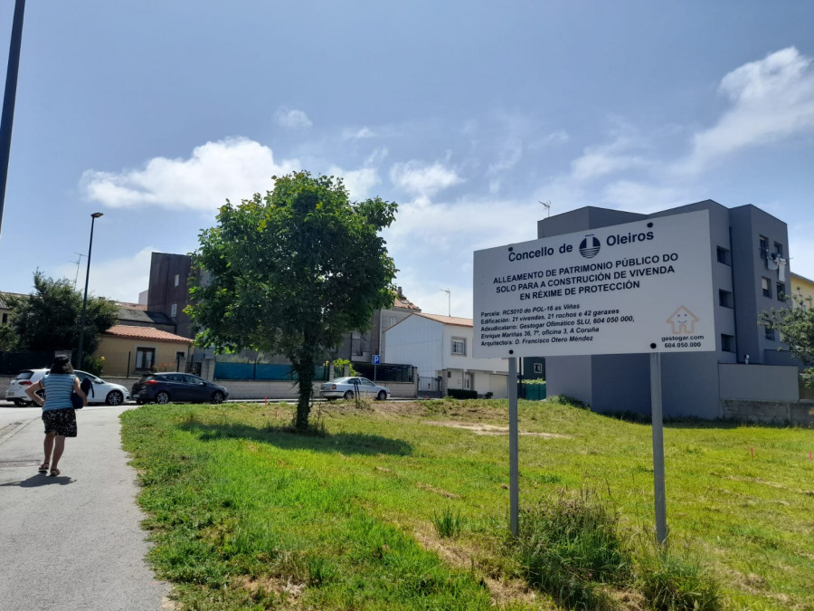 Oleiros comienza en julio la construcción de 115 pisos de protección en Perillo y Xaz