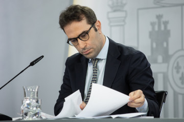 Carlos Cuerpo participa en la rueda de prensa posterior al Consejo de Ministros
