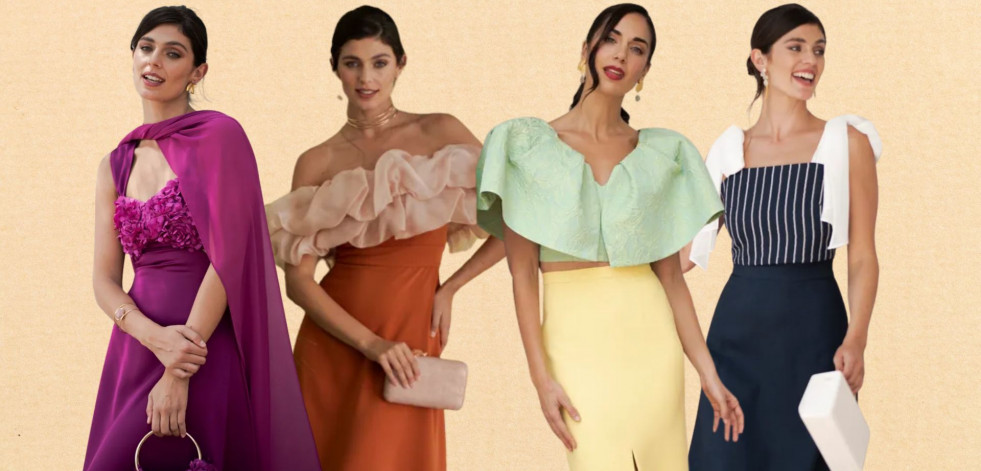 4 tendencias de moda, 4 looks de invitada