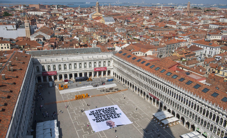 Los invitados para la boda de Bezos empiezan a llegar a Venecia entre protestas