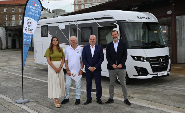 Medio centenar de autocaravanas partirán de A Coruña en la ruta Yakart Camino de Santiago