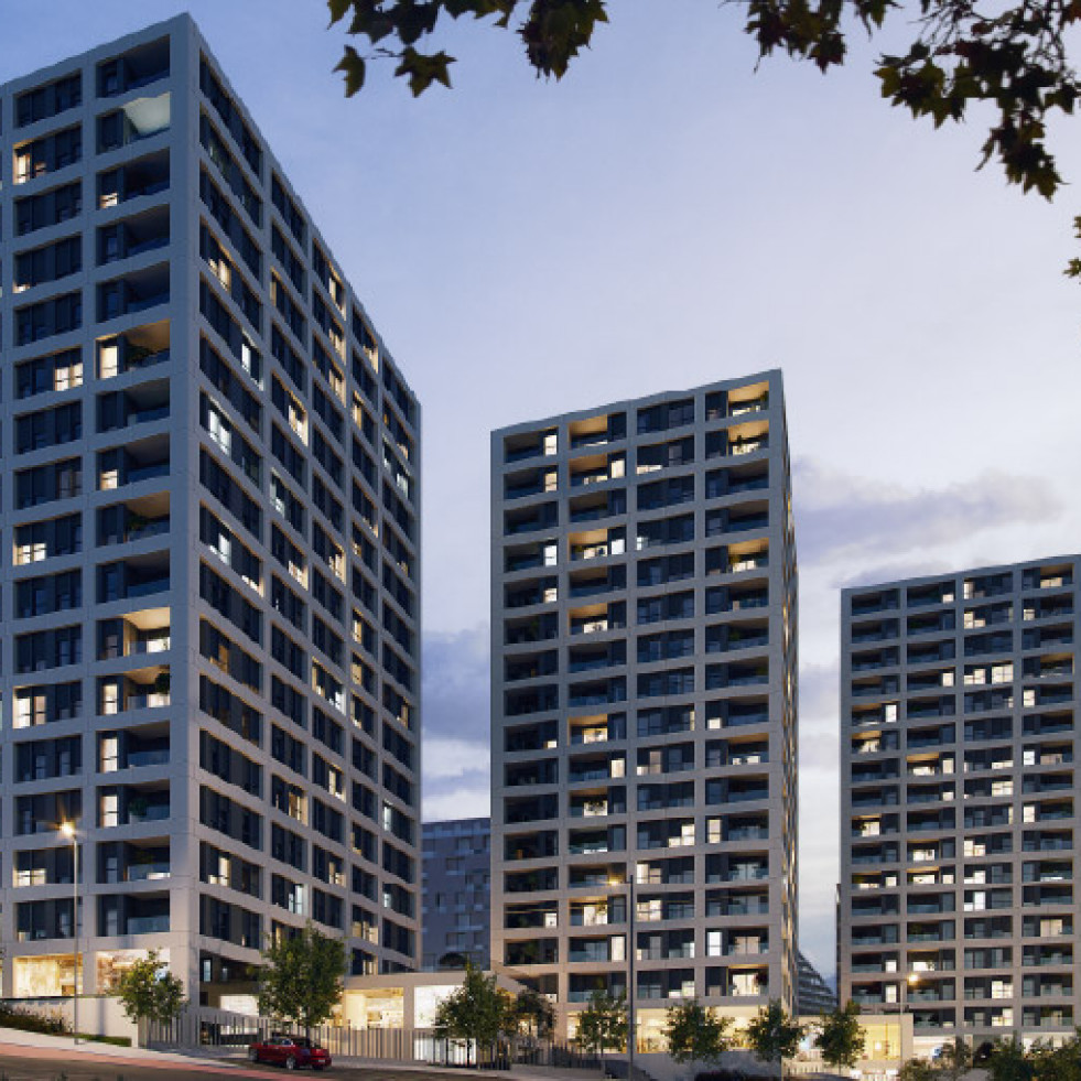 La nueva torre que llega a A Coruña: 96 nuevas viviendas en Visma
