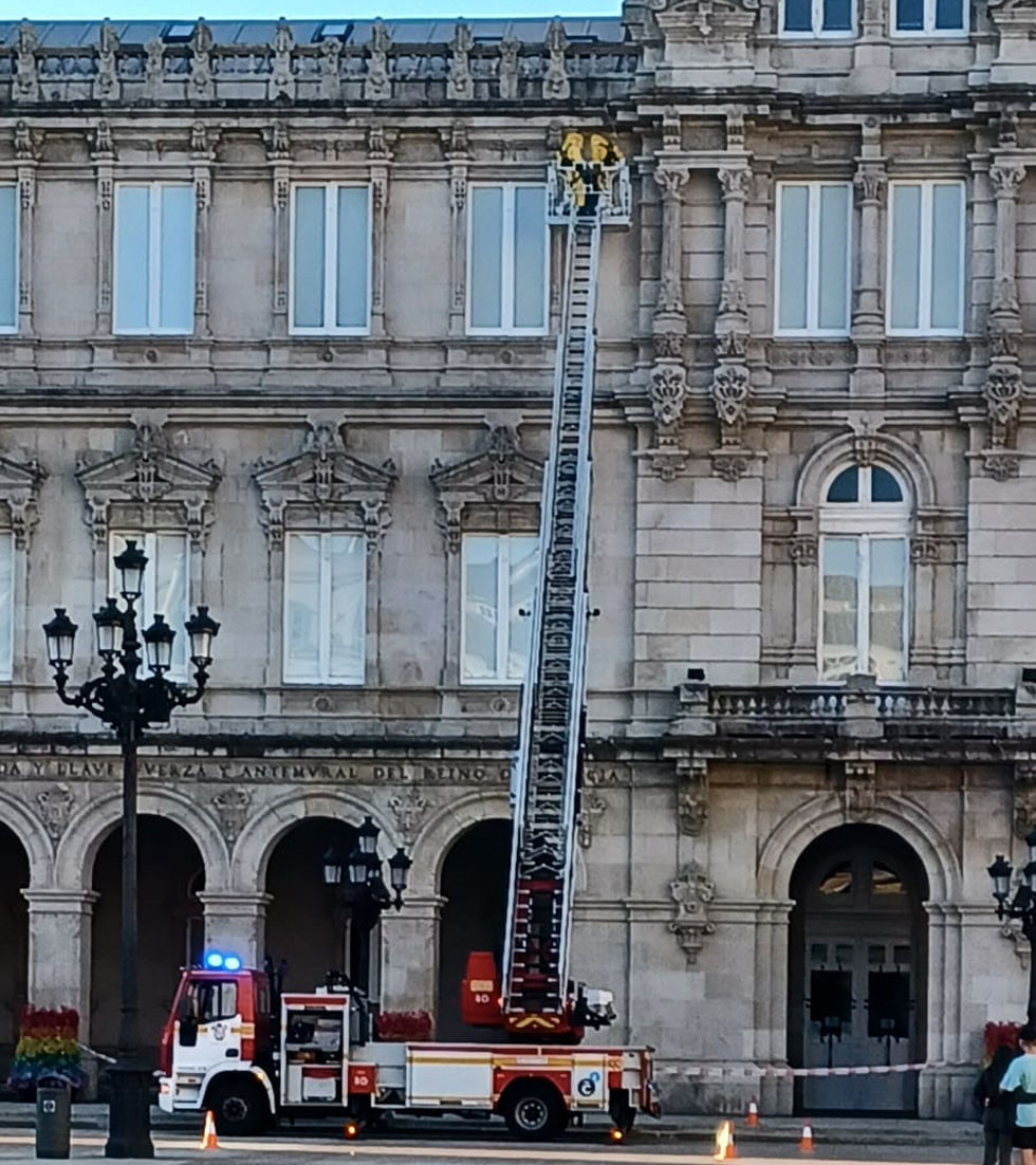 Bomberos ayuntamiento A Coruña