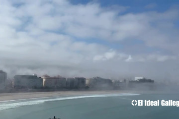 Niebla en A Coruña el 27 de junio