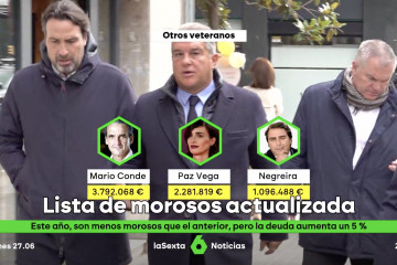 Negreira la sexta lista morosos