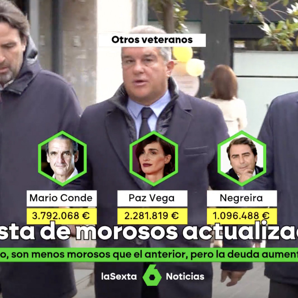 La Sexta incluye a Carlos Negreira en la lista de morosos al confundirlo con el árbitro Enríquez Negreira