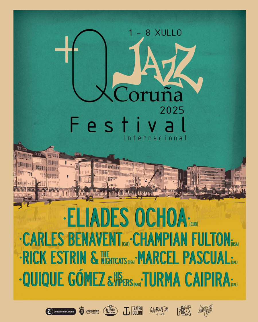 El festival +QJazz regresa a A Coruña con una semana de conciertos en espacios emblemáticos