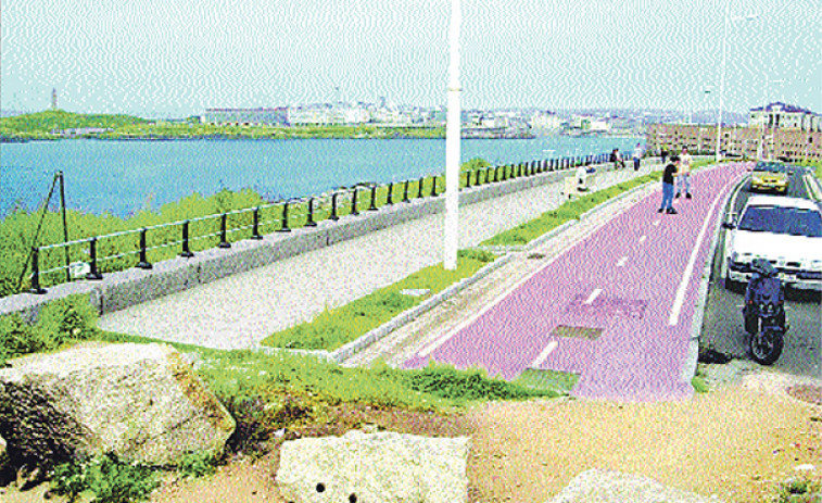 Hace 25 años | El Paseo Marítimo tendrá en Bens zonas exclusivas para el uso de los peatones