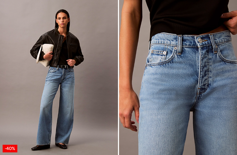 Jeans Wide Leg de Calvin Klein 